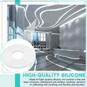 Baquler Flexible Silicone LED Channel 65.6ft/20m White 10x10mm DIY Waterproof Neon Rope Strip Light Tube for 6mm LED Strip Lights for Indoor Outdoor Living Room Kitchen Wall Decor Customizable