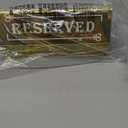 DI QIU REN 10PCS Reserved Table Signs, Acrylic Guest Reservation Table Tents Sign, Waterproof Gold Double-Sided Reserved Seat Signs, Reserve Sign for Wedding Birthday Party Restaurants Meeting