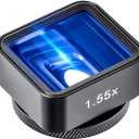 1.55X Anamorphic Lens for iPhone 12 Pro Max Phone Movie Lens Shot by FilmicPro Smartphone Filmmaking Cinematic Deformation Lens