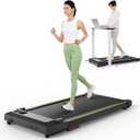 Walking pad Smart with APP, 3-in-1 Under Desk Treadmill for Home and Office, 2.5 HP Portable Walking Jogging Running Machine with Remote Control and LED Display
