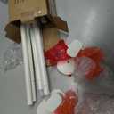 TONIAL Curtain Rods No Drilling for Windows, 32-58 In, White, 2 Pack