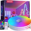 LED Neon Lights, 16.4FT RGB Neon Rope Lights App Control,IR Remote,Music Sync,IP67 Waterproof,Flexible DIY Design for Bedroom,Living Room,Gaming Room,Party,Outdoor,Christmas Decor