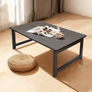 FATOLRD Japanese Folding Floor Table Foldable Coffee Tables Wood Low Desks Versatile for Sitting Dining Table Tea Tatami Desk No Assembly Unique (31.5 * 19.7 * 11.8 inch)