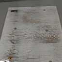 MyGift 2 Tier Wall Mounted Shabby White Washed Solid Wood Bathroom Storage Shelves, Decorative Entryway Floating Shelf Rack with 6 Hooks for Hanging Towels