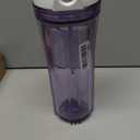 Hydronix HF3-10CLWH34PR, 10" Clear Housing with White Rib Cap for RO & Filtration Systems, 3/4" Ports with Relief Button