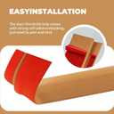 Floor-Transition-Strip Self Adhesive Door-Threshold 36 inch, 0.4'' Rise Thresholds Ramps for Doorways, Edge-Reducer Vinyl-Transition-Strip for Door/Floor(Light Brown)