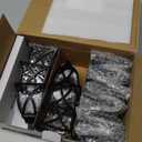 GIGALUMI 6 Pack Solar Lights Outdoor Waterproof, LED Solar Garden Lights, Outdoor Decorations, Garden Decor for Yard, Patio, Landscape, Planter, Walkway (Warm White)