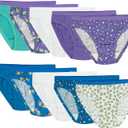 Fruit of the Loom Girls' Big Cotton Bikini Underwear Multipacks, 10 Pack-Fashion Assorted, 14