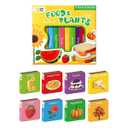 Bear Tale Set of 8 Mini Baby Books Food&Plants, Early Learning Kids Book, Board Books for Toddlers 1 2 3 4 5 6 7 8 Years about Staples, Drinks, Snacks, Fruits, Desserts, Vegetables, Flowers, Trees