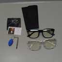 livho High Tech Blue Light Glasses - Advanced 99% Blue Light Blocking Computer Glasses - Anti Eyestrain & UV Glare Protection (*B1 Light Black+clear)