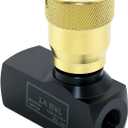 Hydraulic Flow Control Needle Valve Single Direction Carbon Steel Hydraulic,1/4 Inch Npt Ports