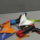 Fuwidvia 6 Pack Airplane Launcher Toys, LED Foam Airplane Toys for Kids, Outdoor Plane Flying Toys for Boys Girls Toys Age 3 4 5 6 7 8 9 10 11 12 Year Old boy Birthday Gift Ideas (Red&green&orange&blue&black&white)