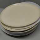 AmorArc Ceramic Dinner Plates Set of 6, 10.5 Inch Handmade Reactive Glaze Stoneware Plates, Rustic Shape Dinnerware Dish Set for Kitchen, Microwave & Dishwasher Safe, Scratch Resistant