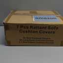 14 Pcs Outdoor Cushion Slipcovers All-Weather Patio Cushion Covers, Replacement Waterproof with Zipper for Patio Furniture, Sectional Couch 3 Sizes, Covers Only (Yellow)