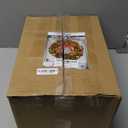 Juegoal 21 Inch Pre-Lit Christmas Wreath with Metal Hanger, Lighted Xmas Folded Wreath with 60 LED Lights, Red Bow and Colorful Balls, Battery Operated & Timer for Outdoor Home Window Wall Front Door