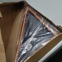 Glass Front Flag Display Case for Burial Flag - Wall Mounted 9.5 X 5 Feet Flag Box for American Veteran Flag and Folded Flag Display - Ideal for Honoring Military Service (Mahogany)