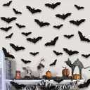 Halloween Party Decorations Set - Skeleton, Spider Web Bats Themed - with Backdrop, Balloons Bat Decorations for Spooky Festive Celebrations
