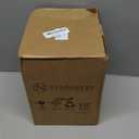 Nucookery 360° Rotating Utensils Holder, 8.2" Extra High Large Ceramic Kitchen Utensil Holder with Countertop-Protection Cork Bottom, Top Gathering Kitchen Decor for Counter (Black)