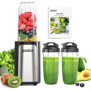 Ganiza Smoothie Blender, 14Pcs Portable Personal Blender Shakes & Smoothies