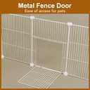 VISCOO 20 Panels Small Animal Playpen, Pet Playpen, C&C Cage for Guinea Pigs, Rabbit/Bunny Cage, Puppy Play Pen, Indoor Outdoor Portable Metal Wire Yard Fence(White)