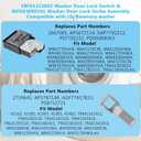 EBF61315802 Washer Door Lock Switch & MFG63099101 Washer Door Lock Strike Assembly Compatible with LG Kenmore Washing Machine Door Switch (2 PACKS)