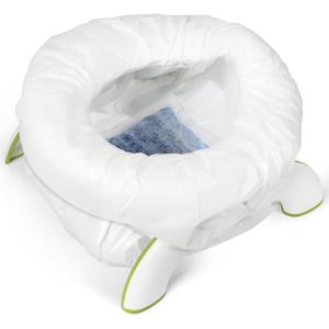 80 Count Potty Liners with 600ml Super Absorbent Pads, Disposable Potty Bags for Potty Training Toddlers, Portable Toilet Liners Compatible with OXO Tot 2-1 Go Potty & Most Potty Chairs