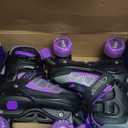 Nattork Roller Skates for Kids Boys Girls, 4 Size Adjustable Rollerskates with Light Up Wheels for Children Beginners for Outdoor Indoor, US 13C-2Y