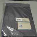 Turquoize Thermal Insulating Blackout Grommet Top Curtains Ultra Soft Blackout Thermal Insulated Window Curtain Panels Extra Long Curtains Room Darkening 52 Wide x 108 Length Inches, Charcoal Gray