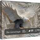 The Carved Eagle Jigsaw Puzzle 1000 Pieces | Challenging Bald Eagle Puzzle Game for Adults | Perfect Artistic Wildlife Design for Home Decoration (1Pcs)