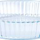 RONDURE Deep Pie Dish for Baking 10-inch Glass Pie Plate Pan Clear - 2.3 Inch Deep - for Oven Baking Crust Quiche and Serving