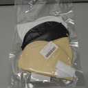 3 Pair Shoulder Pads, 1.5cm Removable Sponge Shoulder Pads Without Sewing, Blazer Suit Clothing Sponge Shoulder Lining Thickened Insert Clothes Accessories (Black+White+Skin Color)
