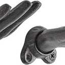 Danya B. "Palms Up Dark Brown Cast Iron Wall Mount Hook Set (Set of 2), Entryway Hooks or Unique Room Dcor for Hanging Coats, Purses, Scarves, or Jewelry