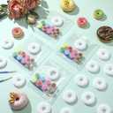 Simgoing 20 Set Donut Ceramic Painting Kit DIY Ceramic to Paint Your Own Donut Figurines Unpainted Plaster Arts and Craft for Adults Birthday Party Favors