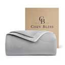 Cozy Bliss Cooling Comforter Queen Size Dual-Sided, Ultra-Soft Cooling Blankets for Hot Sleepers and Night Sweats, Breathable Lightweight Silky Smooth,