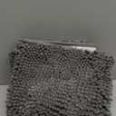 Muddy Mat Chenille Bathroom Rugs Quick Dry Microfiber Mats Non Slip Washable, Extra Thick, Soft and Highly Absorbent Bath Mats for Bathroom, Kitchen, and Shower Floor - Grey Medium 30"X19"