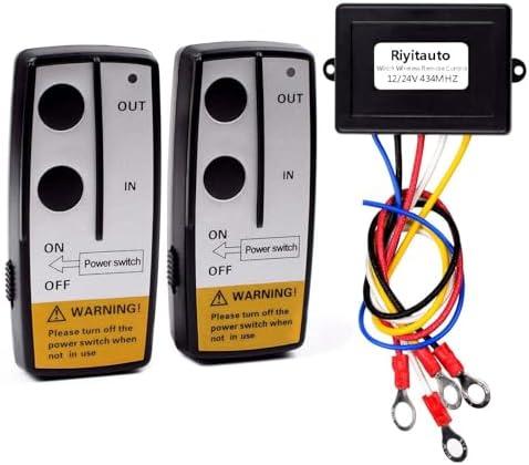 Amazon.com: Riyitauto 12-24V Recovery Wireless Winch Remote Control Kit for Car Truck Jeep ATV SUV Handset Switch Controller 100 Feet Wireless Remote for Winch : Automotive