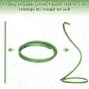 1Pack 19.69Ft Giant Flower Stand Green Flexible Pipe for Decoration Flower Pole Display Stand Large Diameter PVC Pipe Stem Tubing for Crafts Floral Wedding Decor DIY Crafts(Not Included Flowers)
