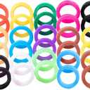 1PCS Key Caps Covers Tags, Plastic Key Color Identifiers for Standard Flat House Keys(Not Suitable for Odd-Shaped Keys), Key Coding Rings in Assorted Colors