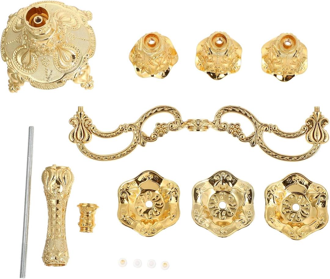 COOLHIYA Elegant European-Style Desktop Candlestick Holder for Home Decor Artistic Metal Candle Stand for Living Bedroom Office Stylish Taper Candle Holder for Romantic Festival Ambiance