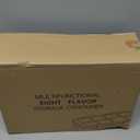 Snackle Box Container, Stainless Steel Divided Serving Tray with Lid and Handle, Large Snack Tray for Fruit Veggie Candy, 8-Compartment Snack Platter for Travel Party Beach Picnic