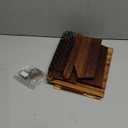 Dorhors Fruit Basket for Kitchen, 2 Tier Fruit Bowl,Kitchen Counter Organizer,Wooden Vegetable Holder for Countertop,Bread Storage Basket Stand