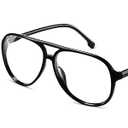 livho Blue Light Blocking Glasses, Fashion Fake Oversized Aviator Vintage Glasses, Retro Pilot Computer Glasses for Women/ Men