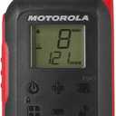 Motorola Solutions T210 Two-Way Radio Black W/Red Two-Pack