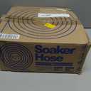 Soaker Hose 100ft for Garden Beds Solid Brass Interface Irrigation Save 70% Water Heavy Duty Rubber 1/2" Diameter Great for gardens/flower beds Accessories Contain Various Connections