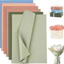 Simetufy 60 Sheets 6 Colors Morandi Series Tissue Paper for Gift Bags, 14 x 20 Inches Sage Green Dark Green Cinnamon Light Blue Tissue Paper Bulk for Crafts Birthday Wedding Graduation Holiday Decor