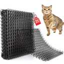Homarden Cat Scat Mat 6 Pack - 19x5 Inch Spike Mats with 1 Inch Plastic Spikes - Cat and Dog Deterrent for Indoor or Outdoor Use - Anti-Dig and Anti-Scratch Mat for Garden, Furniture, and Yard (Black)