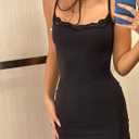 Starrylion Lace Homecoming Dress Hoco Womens Mini Dress Tight Bodycon Club Sexy Dresses for Women Padded Black M