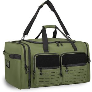 Goloni 130L Expandable 32" Heavy Duty Extra Large Duffel Bag,Sports Gym Equipment Travel Duffle Bag for Soccer Baseball Basketball Hockey Football Team Coaches & More (Green)