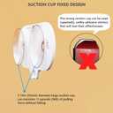 Blink Camera Mount with Dual Suction Cup, No-Drill, No Need Adhesive, Mounted on Smooth Surfaces Like Windows, Glossy Tiles, and Wood, 2 Pack for All Blink Camera-White