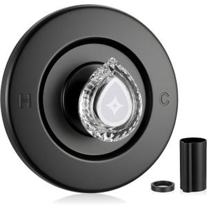 Shower Trim Kit Compatible with Moen T470 Chateau Shower Trim, 1225 Shower Trim Kit Compatible with Moen Single Handle Tub/Shower Standard Valve, Escutcheon, Tubes and Handle (Matte Black)